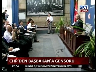 CHP'den Başbakan'a Gensoru