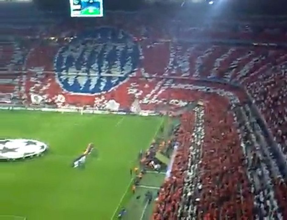 Tifo Bayern Munich- Olympique lyonnais 1/2 finale