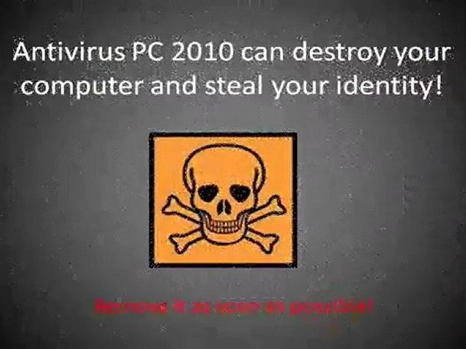 How To Remove Antivirus PC 2010 - Antivirus PC 2010 Removal