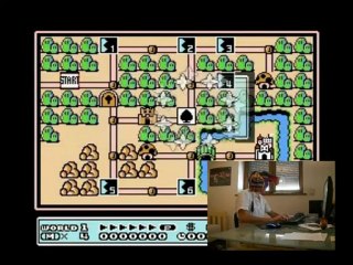 #CLMDM - SMB3 @ Nes - Premier Niveau les yeux bandés.