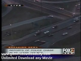 Horrible car crash accident police chase