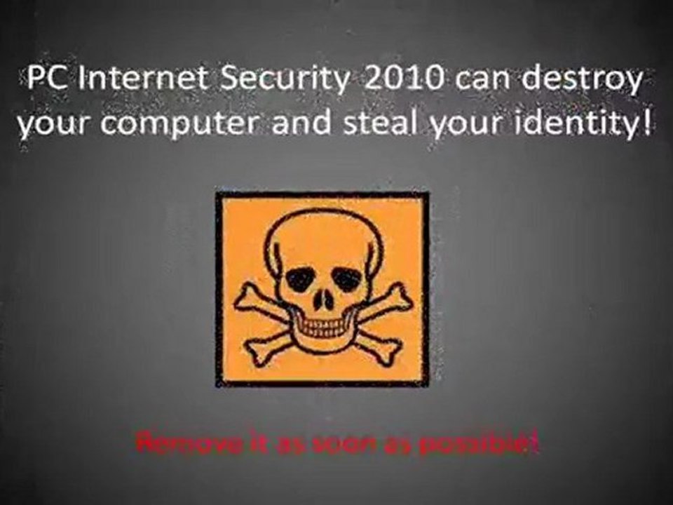 How To Remove PC Internet Security 2010 - PC Internet Securi