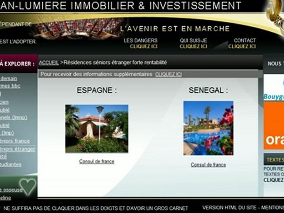 résidences séniors étranger forte rentabilité