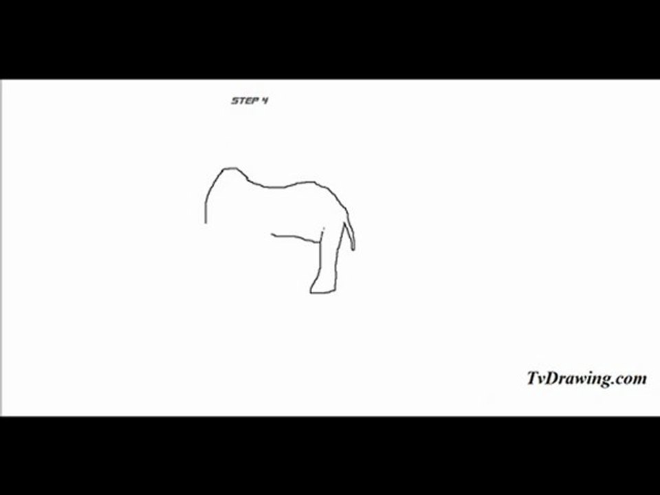 How To Draw a Simple Cartoon Elephant Face Easy Step by Step