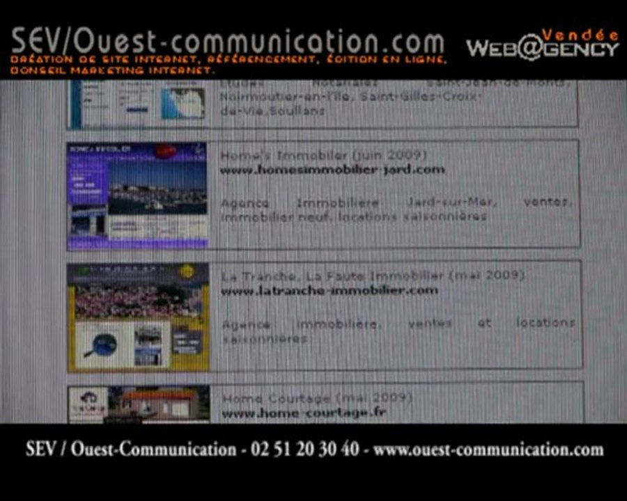 SEV/Ouest Communiation : Création de sites internet, ...