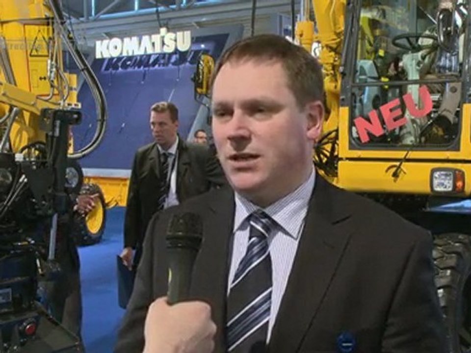 Bauma 2010 Bauforum24.tv Themenspecial Komatsu PW148-8