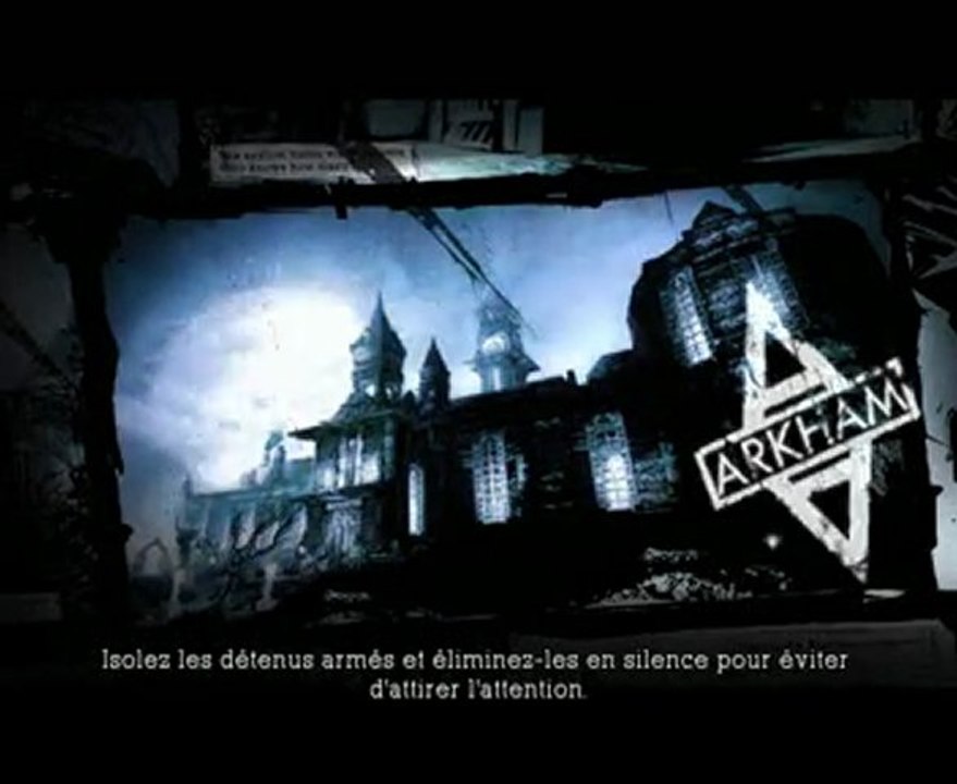 MENU BATMAN ARHAM ASYLUM ET UN DEFI PART 1