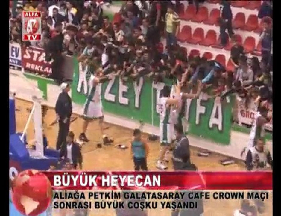 aliağa petkim galatasaray taraftar sevinci