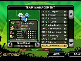FIFA World Cup: South Africa - Zakumi's Dream Team Wii Featu