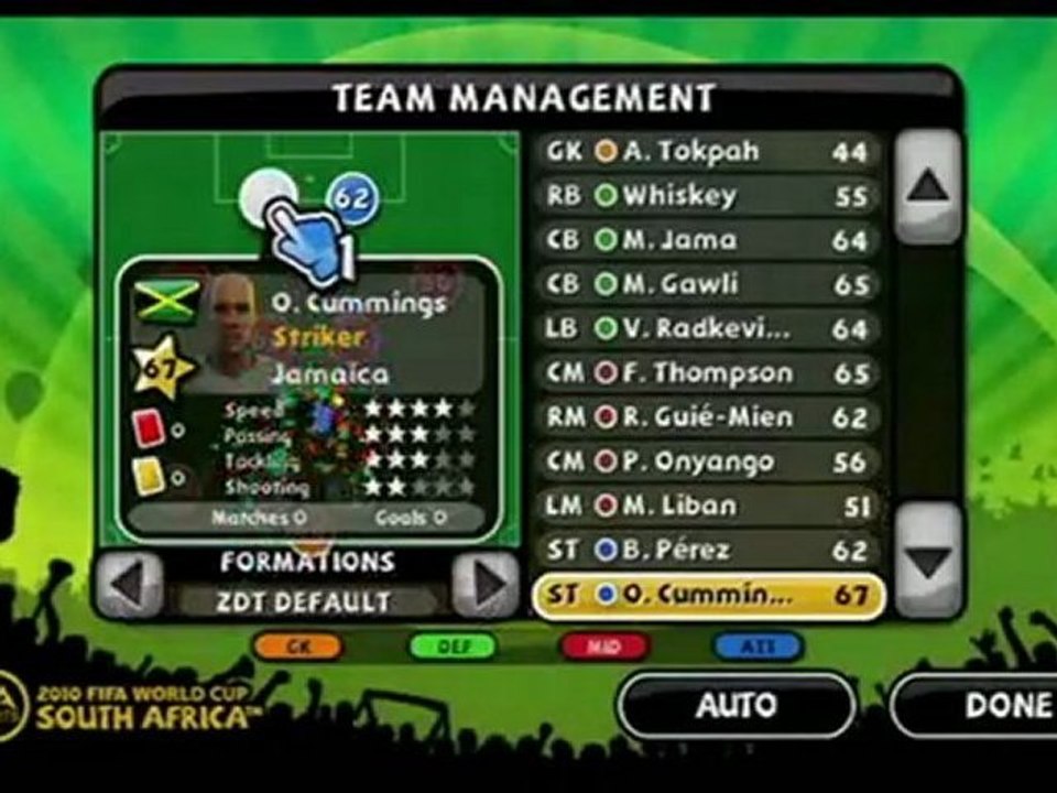 FIFA World Cup: South Africa - Zakumi's Dream Team Wii Featu