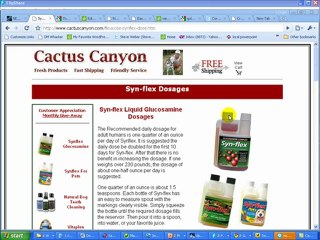 Syn-flex Glucosamine Dosages