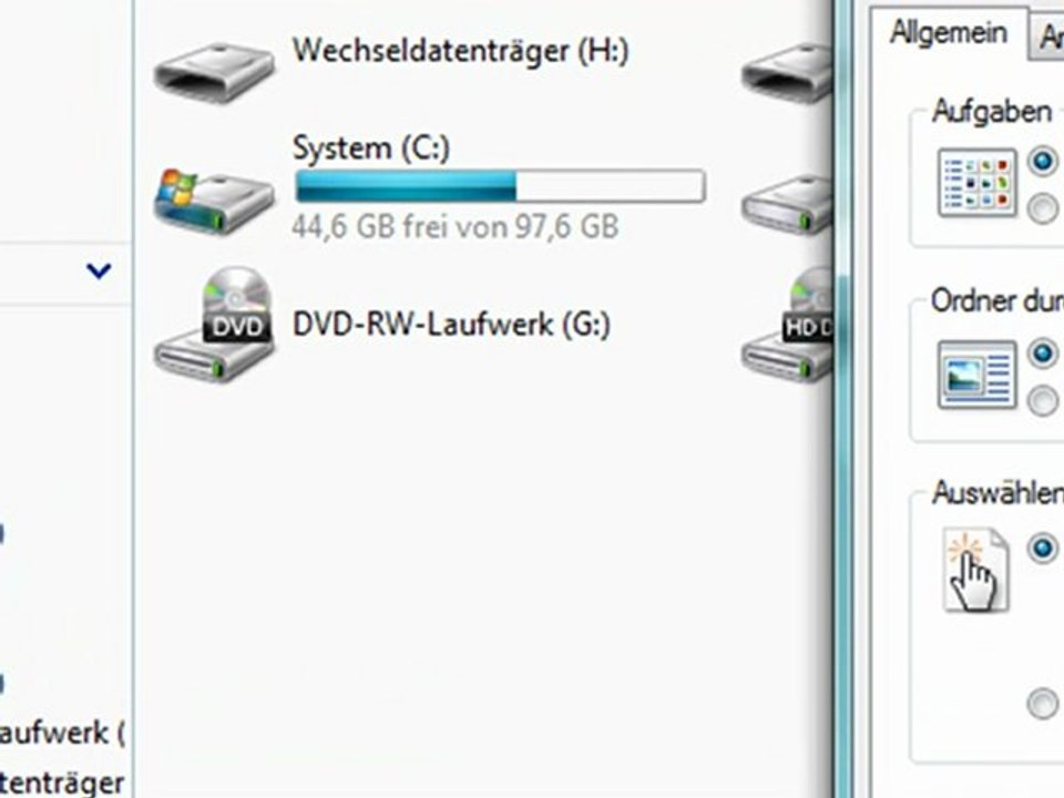 Windows Vista : Einfacher Klick