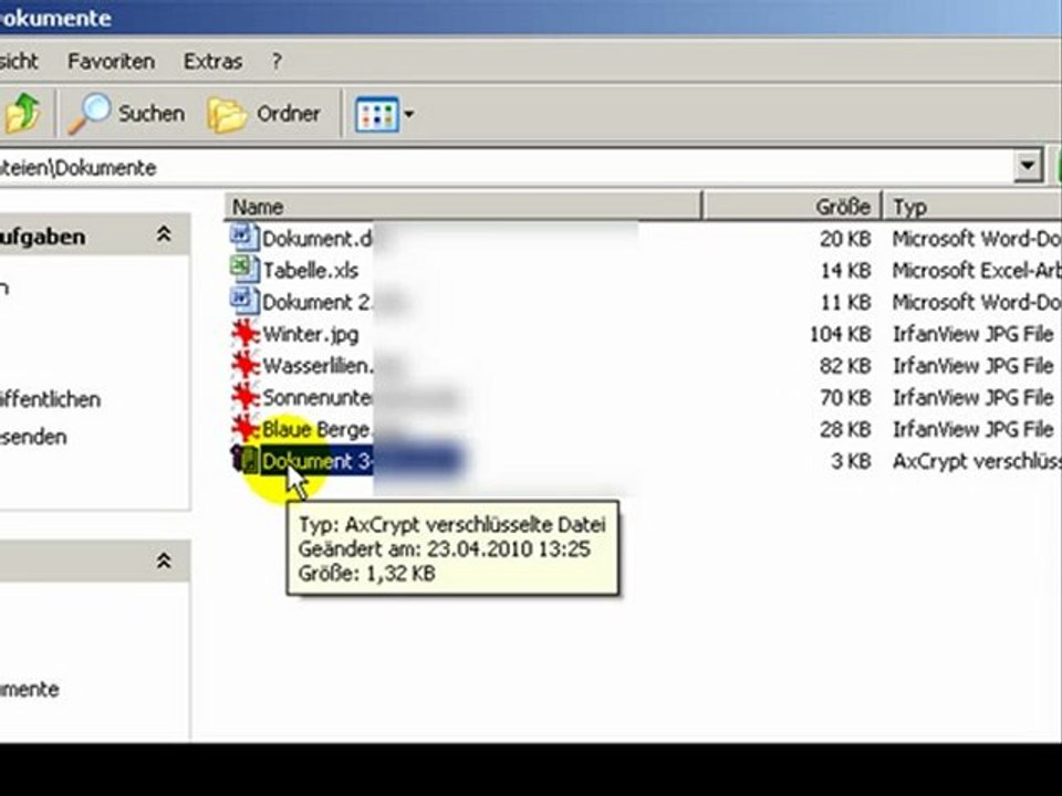 Ordner mit Passwort schützen