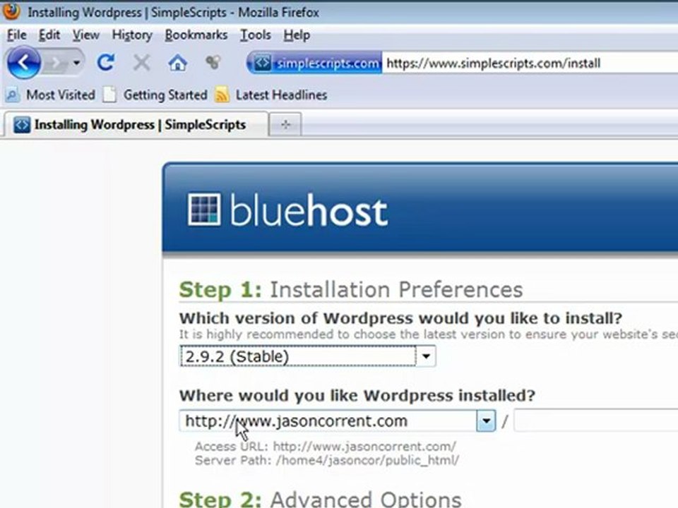 Installing Wordpress Blog - Part 1