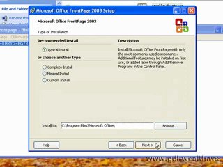 Instalacija programa Microsoft Frontpage