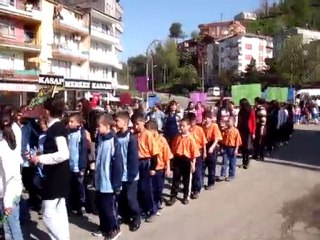 PERŞEMBE KAZANCILI KÖYÜ  YALIKÖYDE 23 NİSAN GÖSTERİSİ