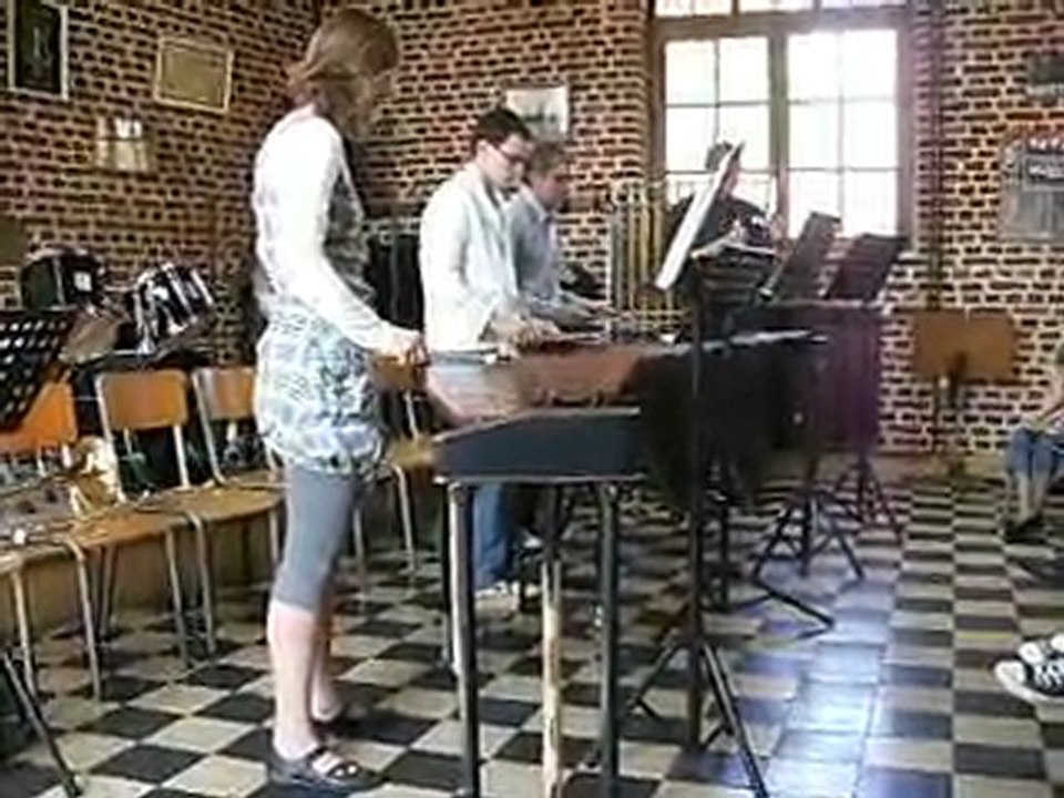 Audition percu trio de xylo avec tambourin