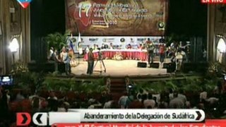 Abanderamiento del Festival Mundial de la Juventud y los Est