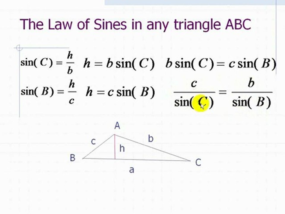 Free Online Trigonometry Course:  Law of Sines