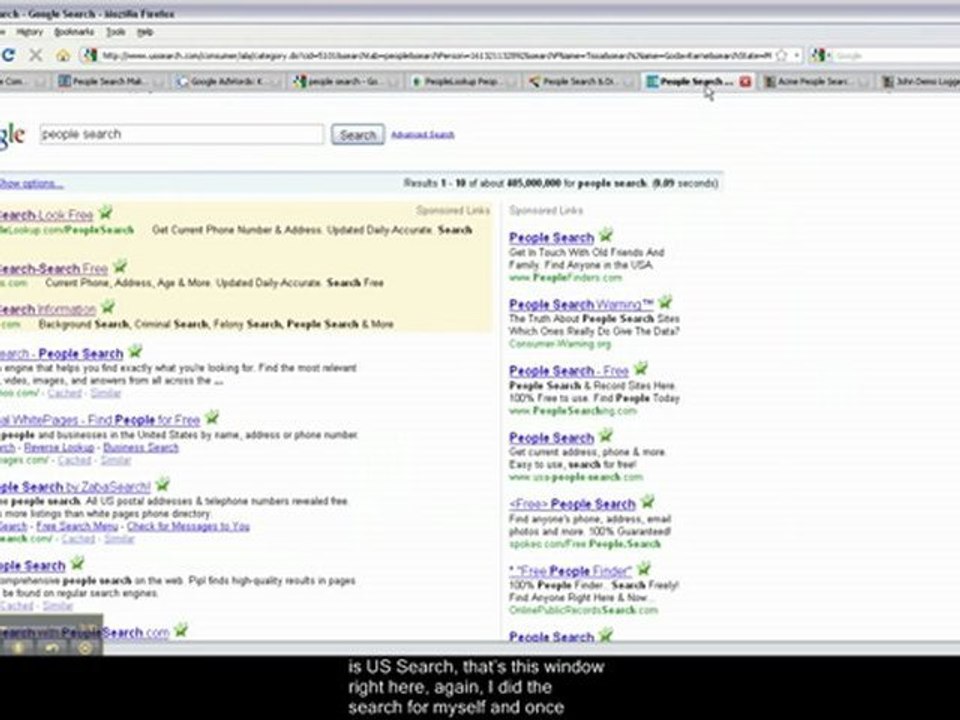 ACME People Search captioned - Step 1 - Tissa Godavitarne