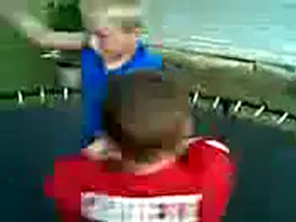Two little boys fighting!