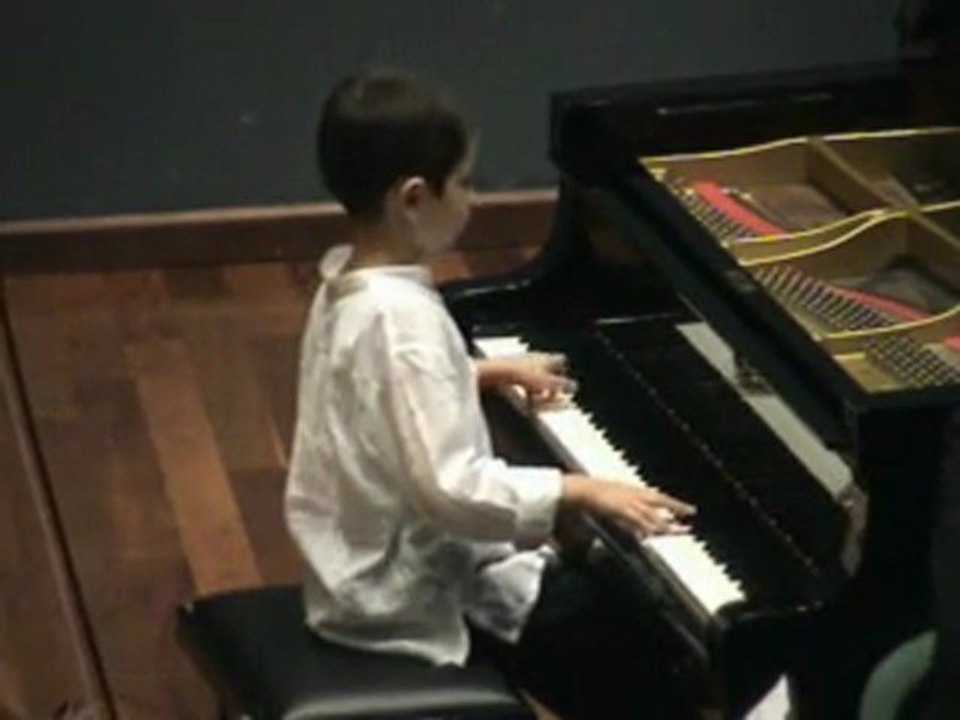 Ariel - at 8 - Plays Bach Concerto (From the Archives...)