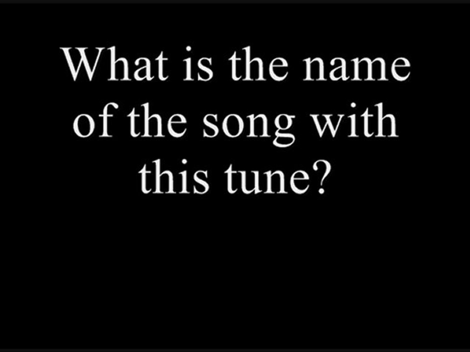 Unknown song requiring identification