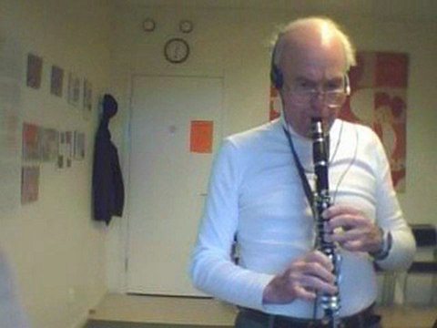 On CLARINET. Old Movie Melody/Tema Somewhere Over the Rainbow