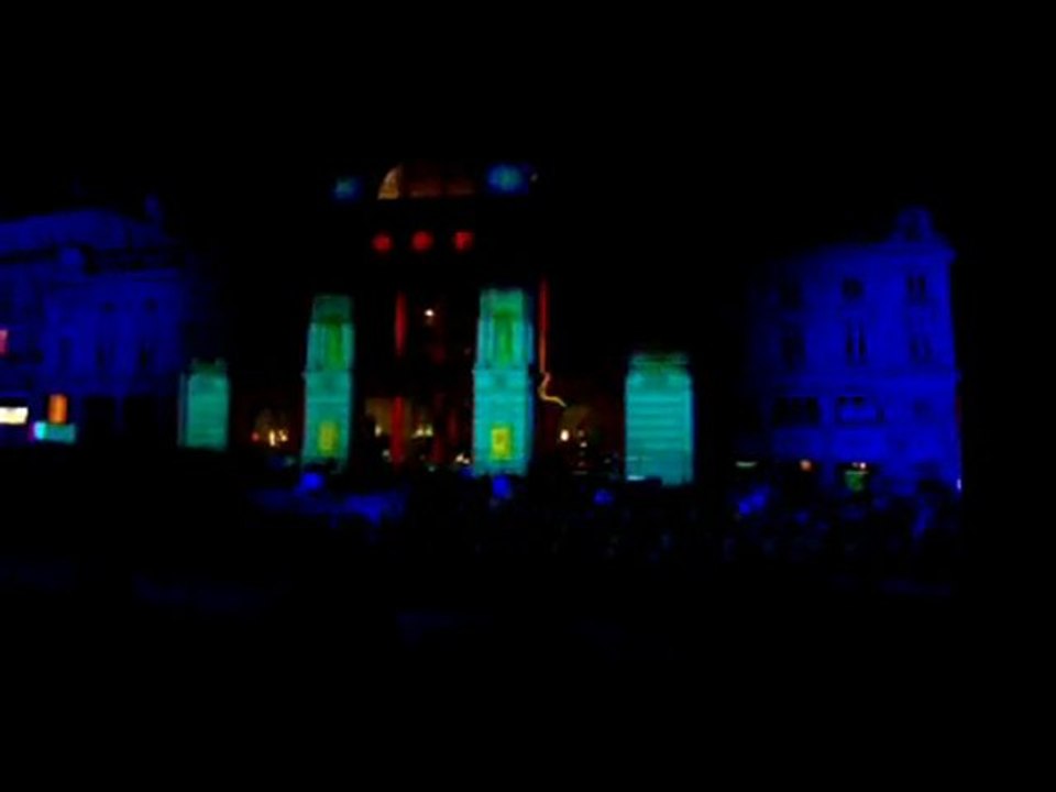 Projections sur la facade du Grand Théatre d'Angers