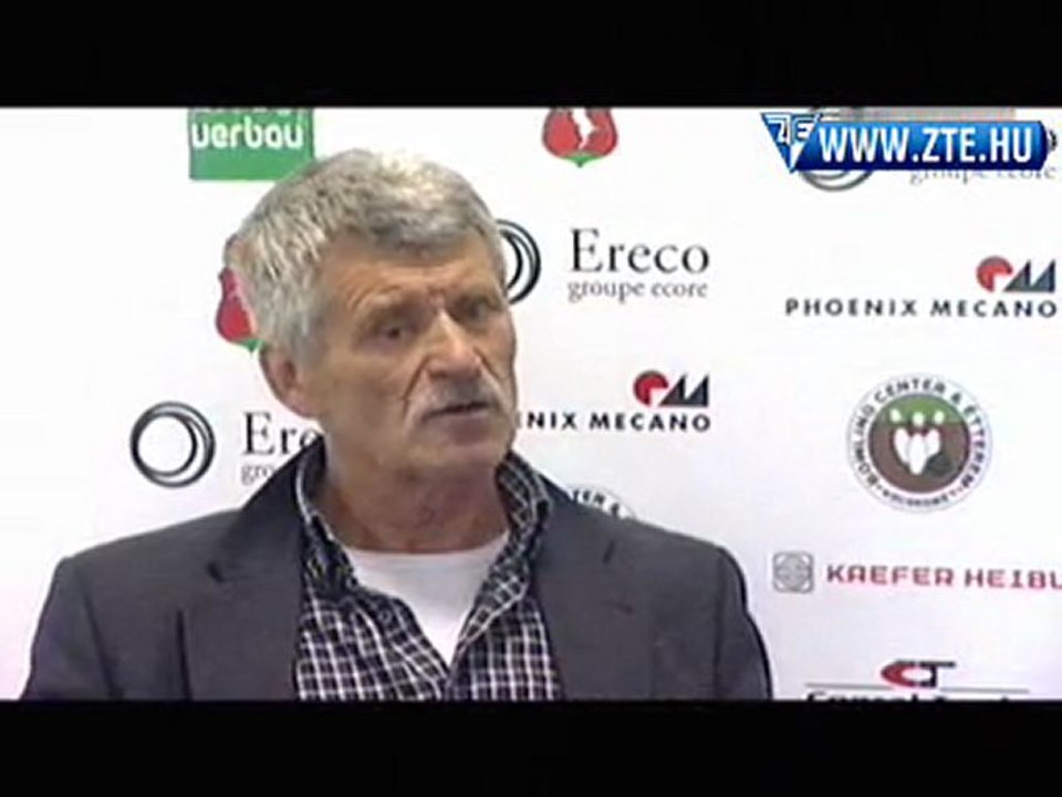 2010.04.24 Csank János nyilatkozott a KTE-ZTE bajnoki után