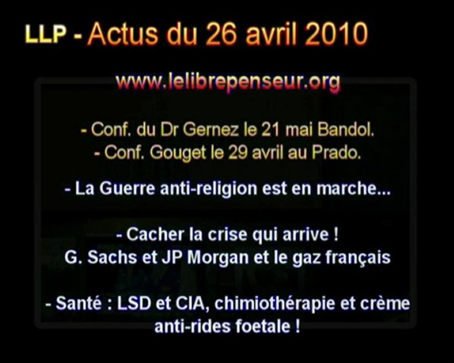 Actus du 26 Avril 2010 - LLP
