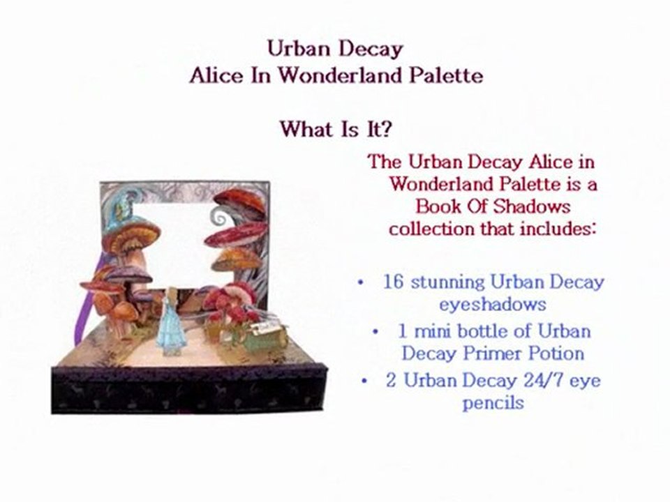 Urban Decay Alice In Wonderland Palette