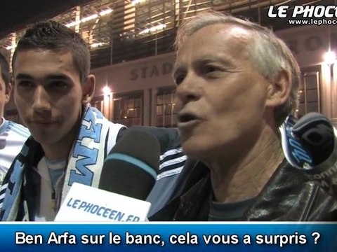 Réactions des supporters après OM-St Etienne (1-0)