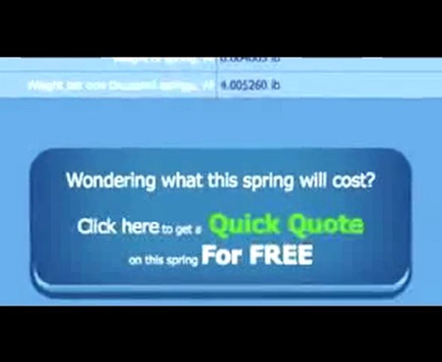 Design My Compression Spring - Spring Calculator