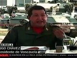 Chávez cuestiona política belicista de EE.UU.