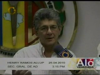 La contundente respuesta de Ramos Allup a Capriles Radonski