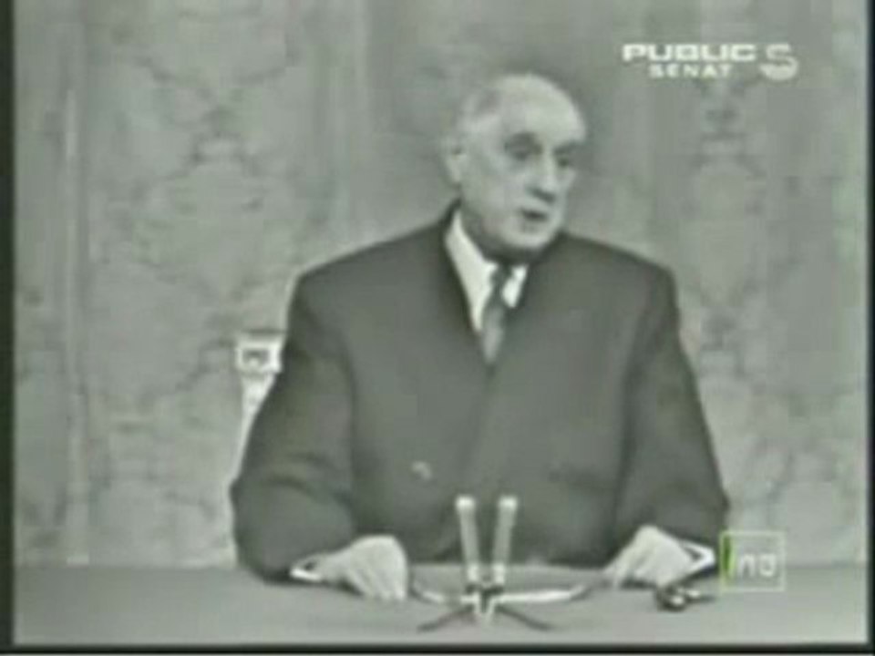 De Gaulle et les dangers du sionisme.