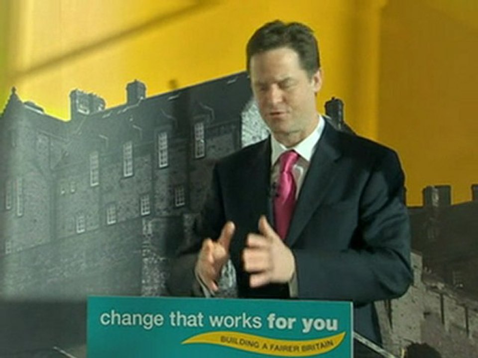 Clegg wants 'progressive, liberal principles'