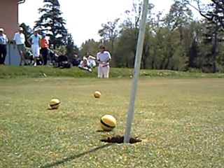 Michel sortie de bunker au trou