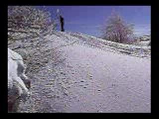 Petite chute en snowboard