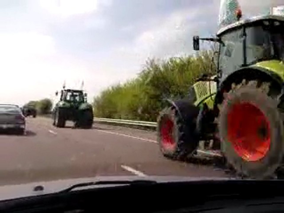 la manifestion d agriculteurs direction paris par a 4