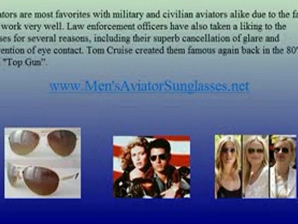 What are Men’s Aviator Sunglasses?
