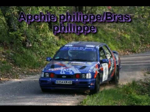 rallye du quercy 2010 camera embarque sierra cosworth