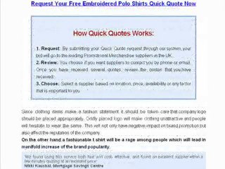 Embroidered Polo Shirts