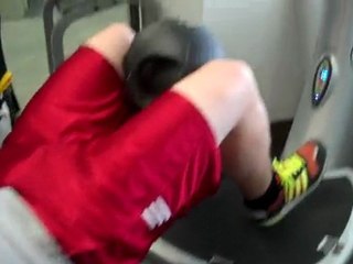 Glute Bridge on a Power Plate Machine