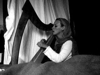 Beautiful Girl Playing Harp, Yasmeen