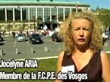 Manifestation contre fermeture d'école