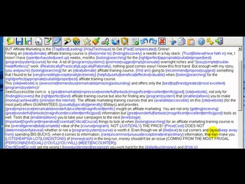 Call it Whatever You Want: Article spinning, rewriting