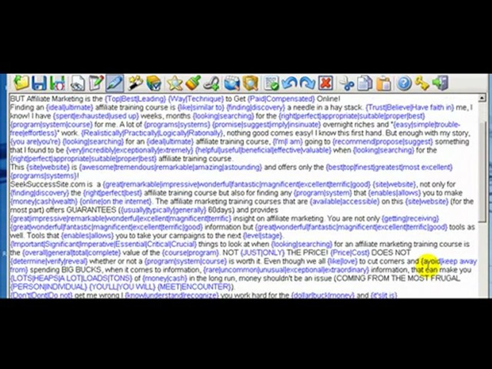 Call it Whatever You Want: Article spinning, rewriting