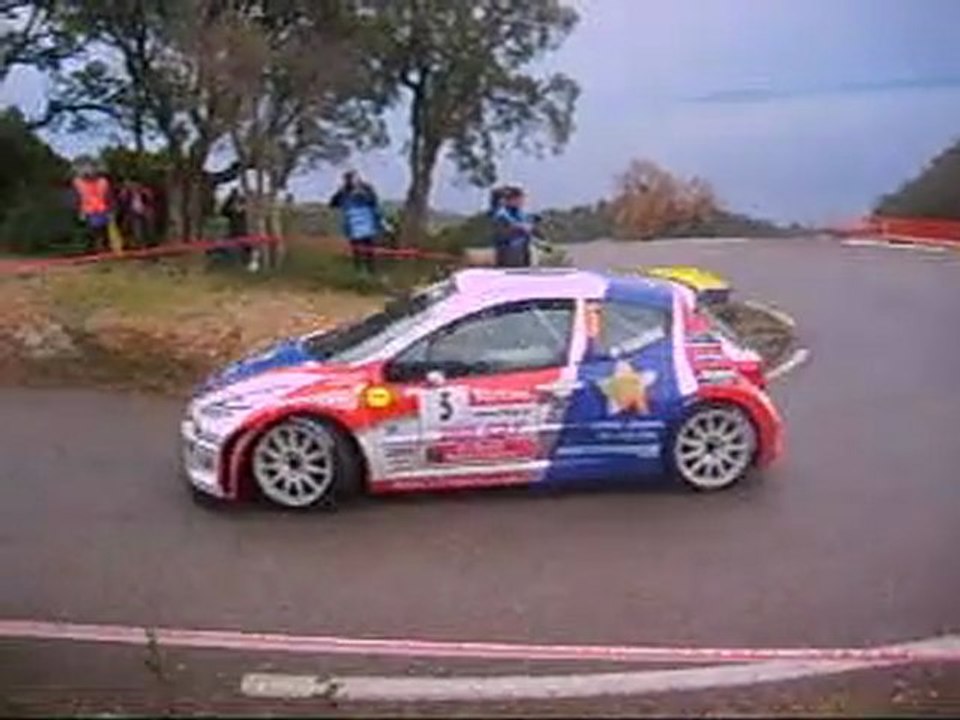 Guillaume Canivenq au rallye du Var 2009 sur la 207 S2000